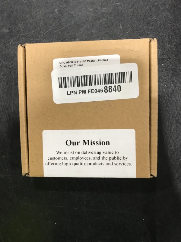 Photo 1 of #8-32 x 1 (100 Pack) Phillips Flat Head Machine Screws, Stainless Steel 304 (18-8), UNC Coarse Thread, Countersunk Head Machine Screws, Phillips Drive #2