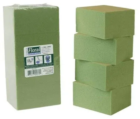 Photo 1 of 4- Cly Gentle Grip Green Foam Floral Blocks
