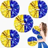 Photo 1 of 4 pom poms blue and yellow