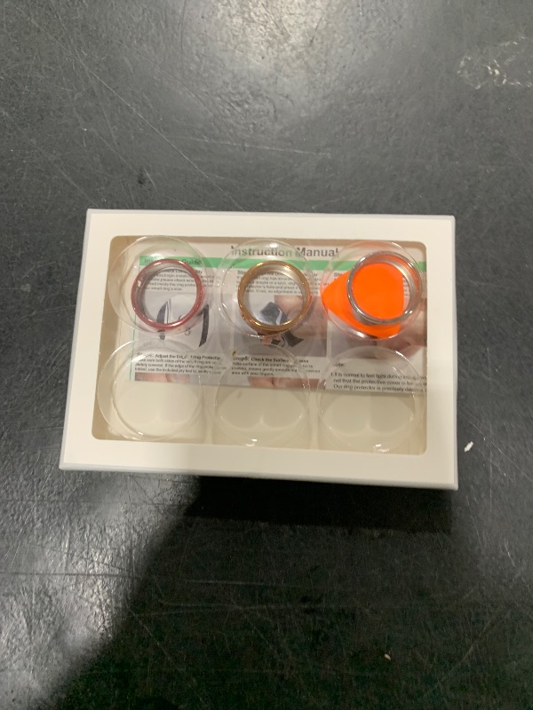 Photo 1 of 3 Pack Cover Compatible with Oura Ring Gen 4/Oura Ring Gen 3 Horizon/Heritage, Surport Charging with Cover on, Anti-Scratch TPU Protector for Men Women (Size 10, Silver+Rosegold+Pink)