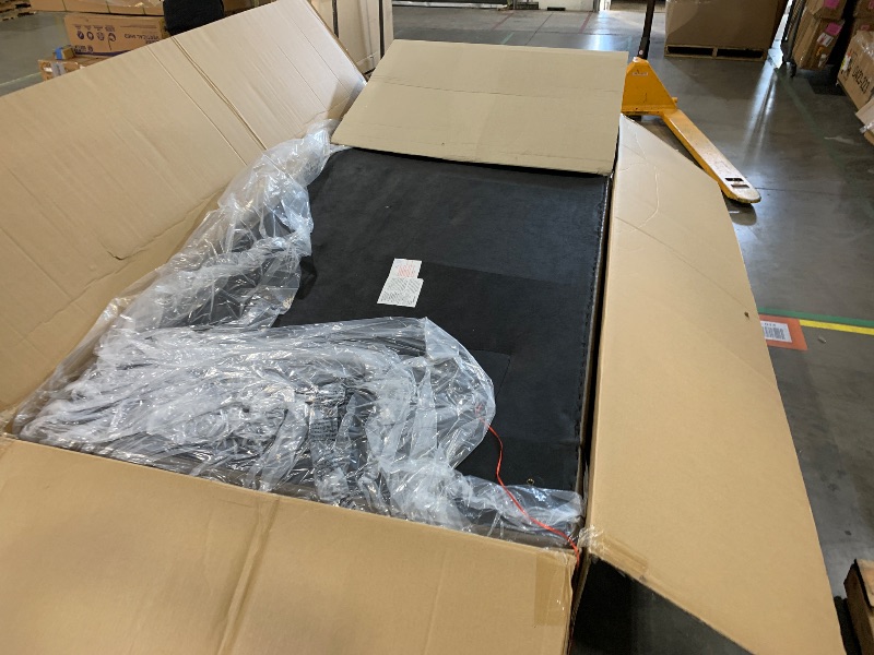 Photo 1 of *1 BOX* COLAMY 95" Oversized PU Leather Sofa for Living Room, Comfy Sofa Couch with Extra Deep Seats, Wide Arm, Down Filled 3-Seater Modern Sofa for Apartment Lounge-Brown
