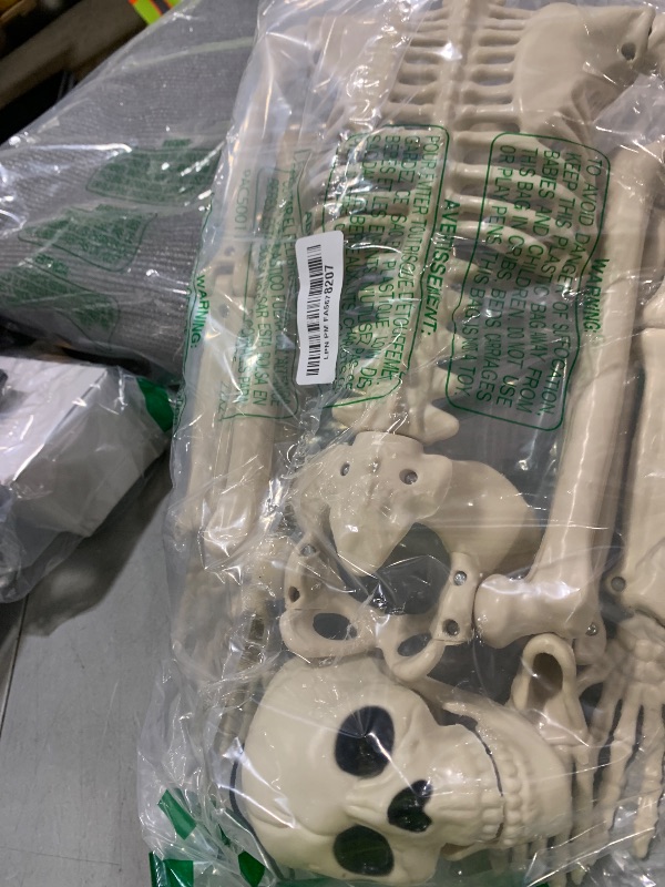 Photo 1 of 36" Skeleton Halloween Decorations, 3FT Realistic Full Body Movable Posable Joints Skeleton, Creepy Halloween Plastic Skeleton for Graveyard Decorations, Haunted House Props Indoor/Outdoor Decor