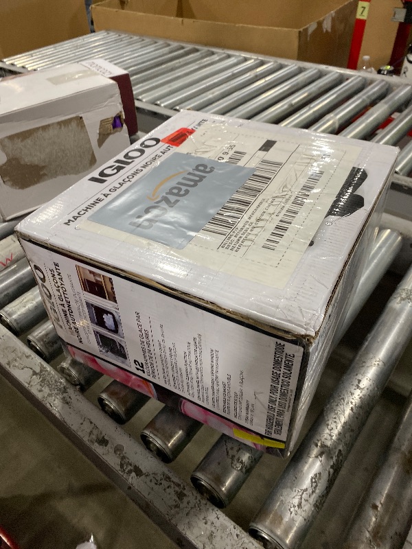 Photo 1 of Igloo Self-Cleaning Countertop Ice Maker - Compact and Portable - Creates 26 lbs. Per Day, 8 Pieces Ready Every 7-8 Minutes - Includes Ice Scoop and Basket - Black