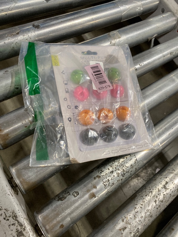 Photo 1 of 12 Pack Cable Clips, Znben Cable Holder for Desk Cord Organizer Adhesive Cord Management Charger Wire Holder Clips for Desk, Home, Office, Car, Cubicle, Nightstand Colorful