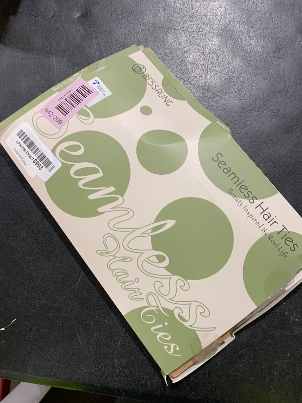 Photo 1 of 100 Pcs Thick Seamless Brown Hair Ties, Ponytail Holders Hair Accessories No Damage for Thick Hair Christmas Gift(Natural Colors)