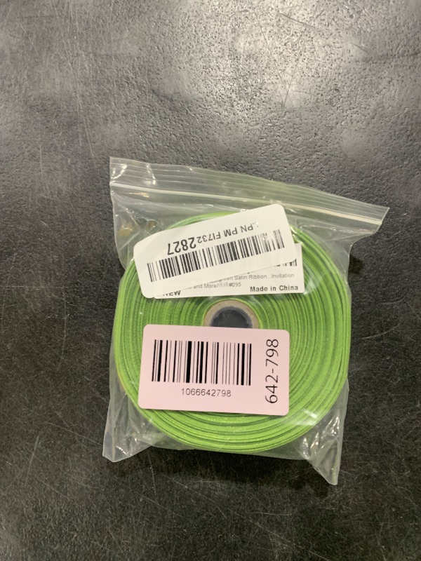 Photo 1 of 1 inches 50 Yard Light Green Satin Ribbon for Gift Wrapping, Wedding, Crafts, Christmas,Easter, Floral, Hair, Invitation Decorations and More