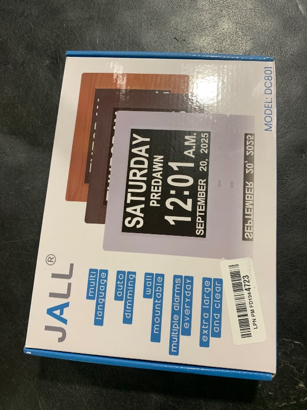 Photo 1 of ?New 2024? Digital Calendar Alarm Day Clock - with 8" Large Screen Display, am pm, Multiple Alarms, for Impaired Vision People, The Aged Seniors, The Dementia, for Desk, Wall Mounted,