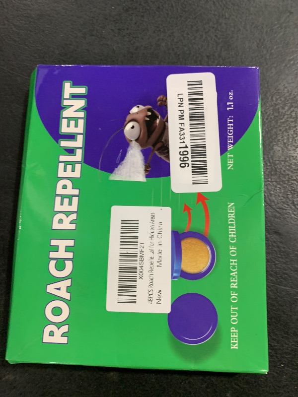 Photo 1 of 48pcs Repellent and Bait, Cockroach Repellent and Gel for Roach Nest Elimination of Indoor Infestations, Effective Solution for Small to Large Cockroaches, Ready to Use, Ideal for Hidden Areas