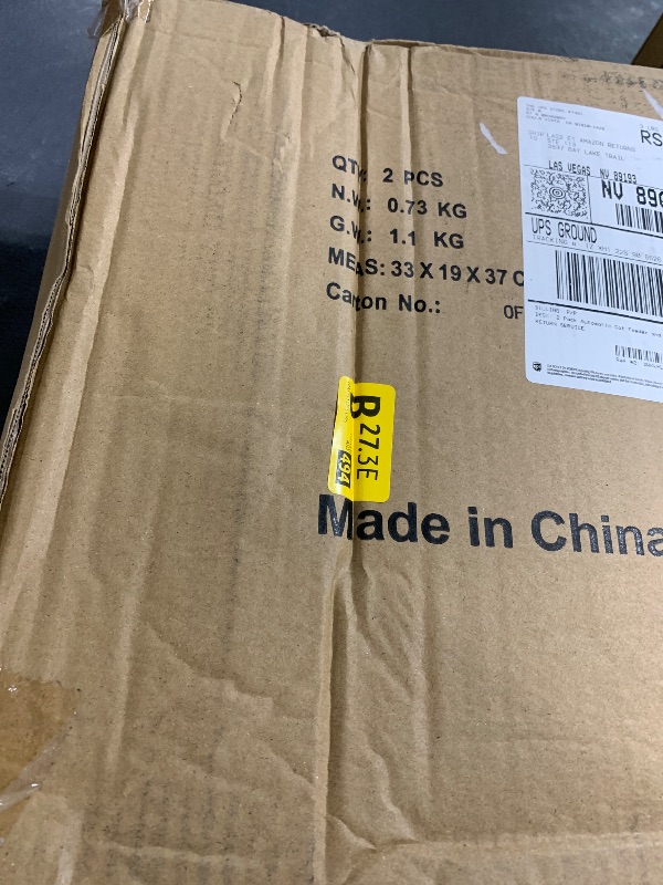 Photo 1 of 2 Pack Automatic Cat Feeder and Water Dispenser in Set Pet Food Bowl for Small Medium Dog Pets Puppy Kitten Big Capacity 1 Gallon x 2 (Cream)