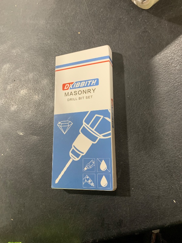 Photo 1 of 11-pc Masonry Drill Bits Carbide Concrete Drill Bit Set for Stone Tile Brick Ceramic Glass Metal Sheet Plastic and Wood, Quick Change 1/4" Hex Shank, Size 5/32” 3/16" 1/4" 5/16" 3/8" 1/2" with Case