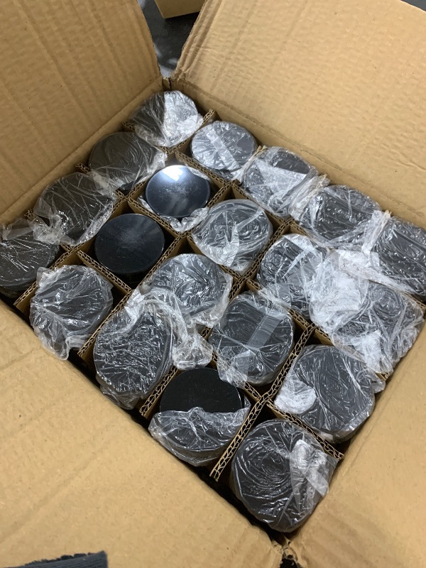 Photo 1 of 1oz Glass Jar with Lid, Hoa Kinh 40 Pack Clear Round Containers Cosmetic Glass Jars with Inner Liners and Black Lids Travel Jars for Storing Lip and Body Scrub, Lotion, Body Butter, Bath Salts, Liquid