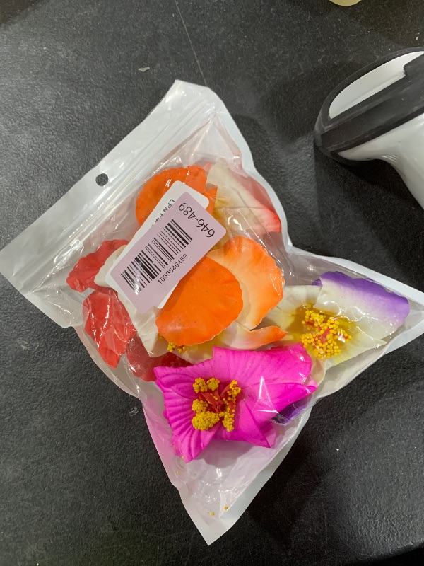 Photo 1 of 10Pcs Hawaiian Flower Hair Clips Hibiscus Plumeria Artificial Flower Clips Tropical Beach 3.5 Inch Hair Accessories for Vacation Seaside (4 hibiscus Gradient flower)