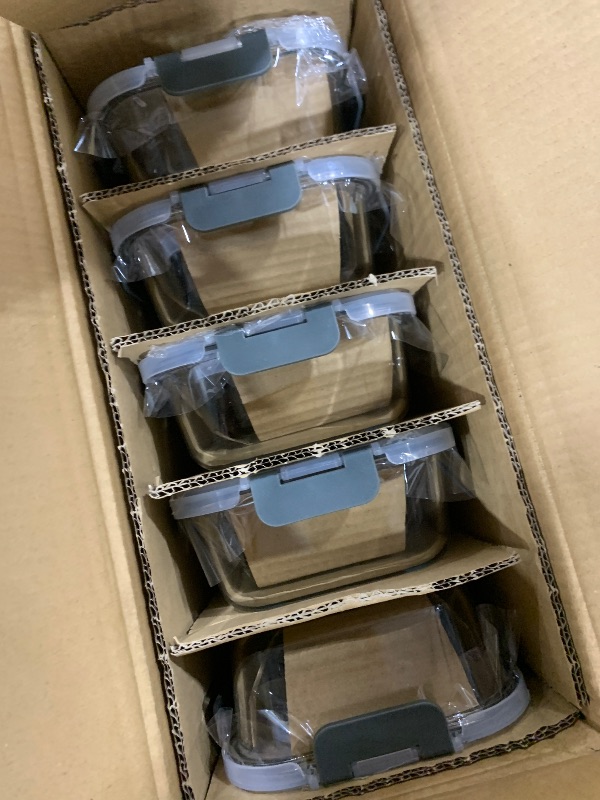 Photo 1 of [10-Pack] Glass Meal Prep Containers with Lids, MCIRCO Food Storage Containers with Snap Locking Lids, Airtight Lunch Containers, Microwave, Oven, Freezer and Dishwasher