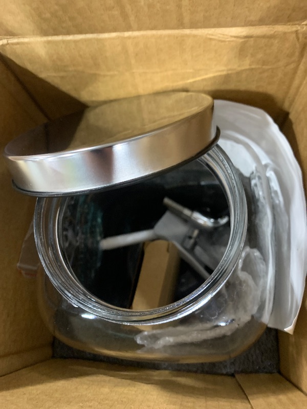 Photo 1 of 1 Gallon Drink Dispenser with Spigot 18/8 Stainless Steel – Airtight & Leakproof Glass Sun Tea Jar with Anti-Rust Lids, Beverage Dispenser for Parties - Laundry Detergent Holder