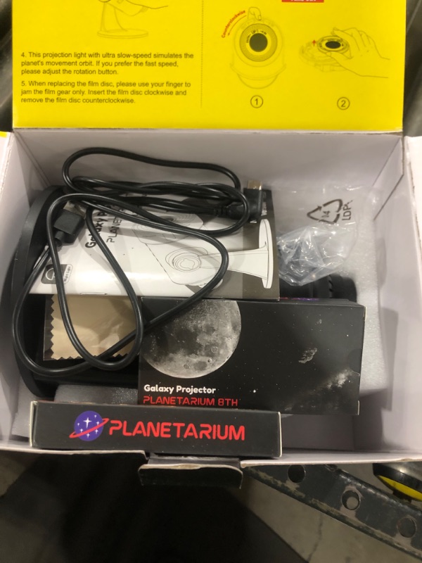 Photo 1 of [2025 Upgraded] Galaxy Projector, HD Brighter Wider Projection Planetarium Star Projector with 7-Color Night Light Realistic Starry Sky Space Solar System Moon Nebula for Bedroom Ceiling Room Decor