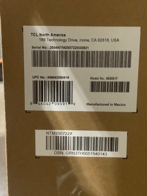 Photo 1 of TCL 65-Inch Class S5 UHD 4K LED Smart TV with Fire TV (65S551F, 2024 Model), Dolby Vision, HDR PRO+, Dolby Atmos, Alexa Built-in with Voice Remote, Apple AirPlay 2 Compatibility, Streaming Television