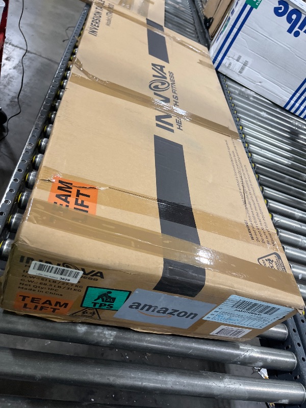 Photo 1 of *INCOMPLETE, SOLD FOR PARTS** INNOVA HEALTH AND FITNESS ITM5900 Advanced Heat and Massage Inversion Table, Gray/Black