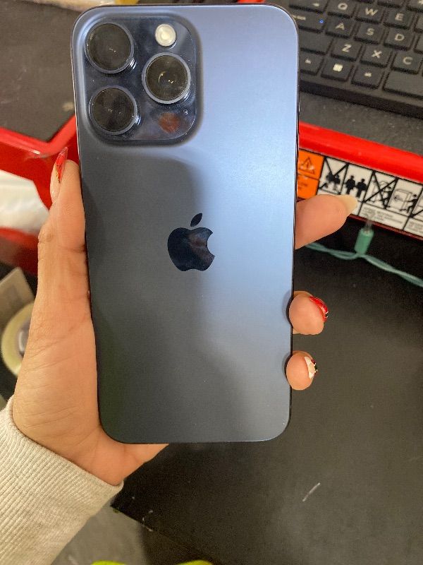 Photo 1 of Apple iPhone 15 Pro Max, 512GB, Blue Titanium - Unlocked (Renewed Premium)