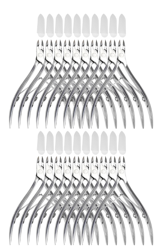 Photo 1 of **INCOMPLETE** Cuticle Trimmer,Stainless Steel Cuticle Nippers, Nail Edge Cutter Clippers Dead Skin Trimmer Pointed Pedicure Manicure Nipper Remover Care Tools Bulk for Fingernails Toenails