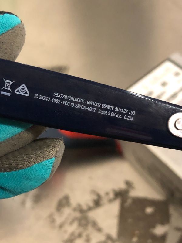 Photo 1 of Ray-Ban Stories | Wayfarer Square Smart Glasses, Shiny Blue/Dark Blue Polarized, 50 mm