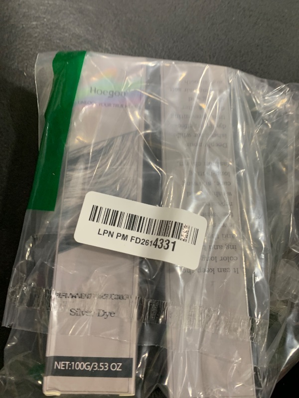 Photo 1 of 2PCS 2-In-1 Natural Essence Extract Silver Hair Dye, Silver Hair Dye Permanent Hair Color.