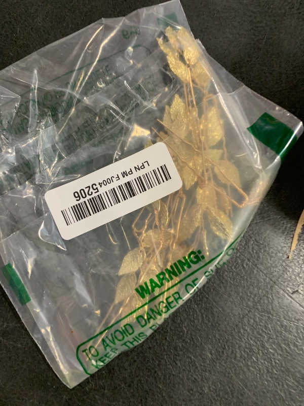 Photo 1 of 10 Pieces Bride Hair Accessories, Vintage Gold Leaf Hair Pins, Bridesmaid Headpiece for Wedding Hair Pins, Bride and Bridesmaid Hairstyle Accessories