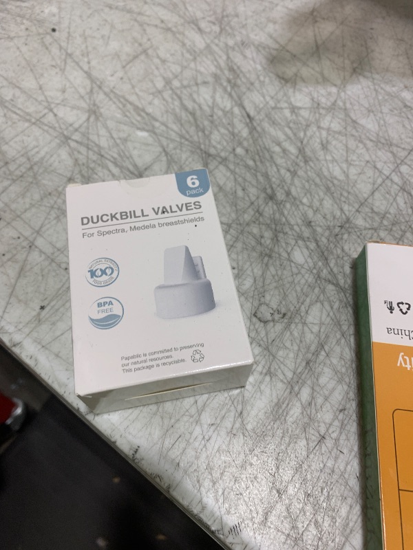 Photo 1 of [6-Count] Papablic Duckbill Valves for Spectra and Medela, Replaceable Duckbill Valves for Spectra S1 Spectra S2 valves and Medela Pump in Style, BPA/DEHP Free White