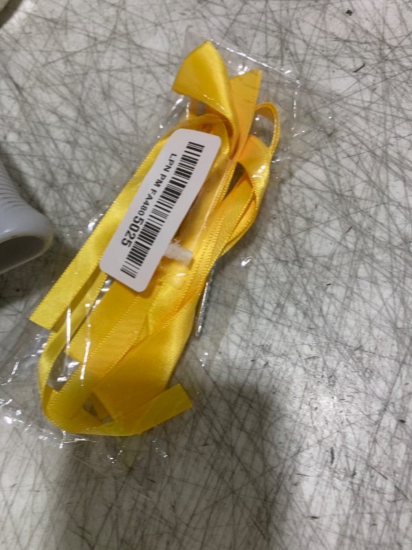 Photo 1 of 9.8in Bow Hair Clips for Women Yellow Tassel Ribbon Hair Bows with Long Tail,Solid Satin Polyester Alligator Barrettes Clips for Girls Stylish Hair Accessories