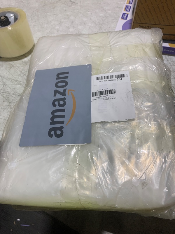 Photo 1 of 2Pack 10x12ft Clear Waterproof Tarp with Grommets, Upgraded Edge Heat Fused Tear Resistant Clear Heavy Duty Tarps for Patio Fencing, Rain, Wind, Cold, Chicken Coops?Windproof Rope+Tie-Downs?