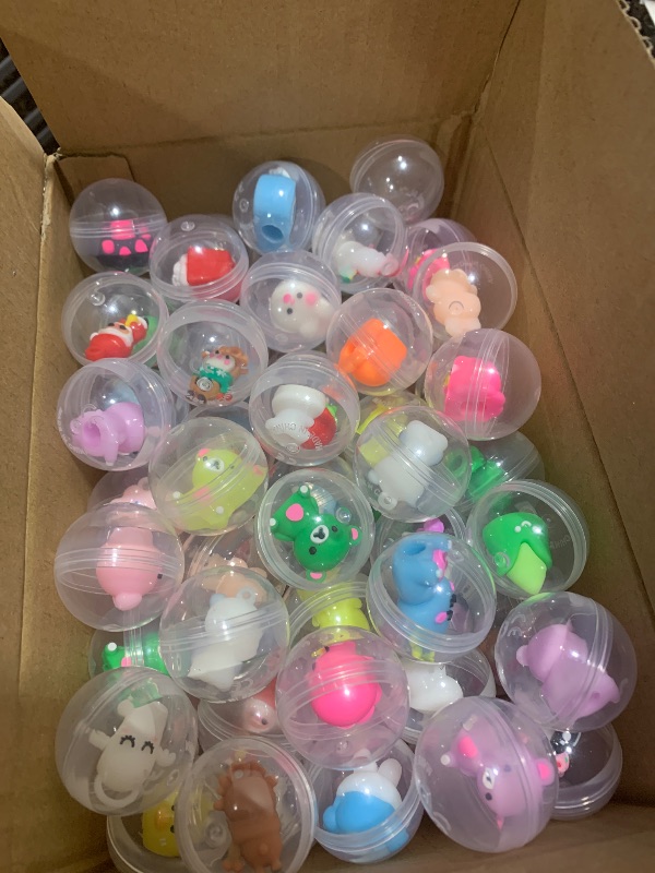 Photo 1 of 100 Pcs Mini Pencil Toppers with Capsule Toys,Cute Cartoon Pen Toppers,Filled Pencil Charms for Kids,Back to School,Student Rewards,Classroom Prizes,Gift,Vending Machine,Gumball Machine Capsules