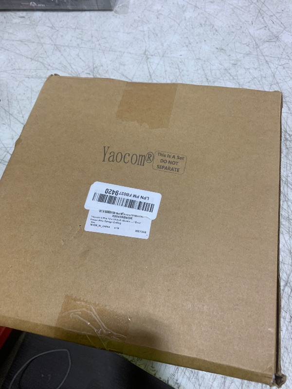 Photo 1 of 4 Pcs Aluminum Attic Vents 12" x 12" Metal Gable Wall Mesh Shed Vent with Screen Square Louver Grille for Exterior Door House Attic Garage Ceiling