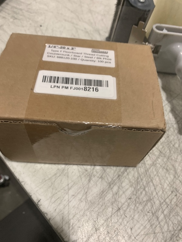 Photo 1 of 1/4-20 x 3'' Self-Tapping Trailer Deck Screws, Flat Head, Type F, Star Drive T-30, Steel Floorboard Thread Cutting Screws for Wood & Metal - 100 Pcs