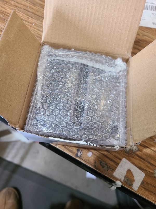 Photo 1 of 1 Pcs Pop Up Sticky Note Dispenser Sticky Note Holder Pop Up Note Dispenser Transparent Top for 3 x 3 Inch Sticky Notes School Office Home Store Black Base Clear Top (1)