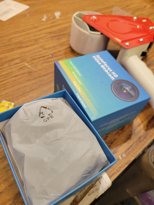 Photo 1 of 1080P Full HD Webcam with Noise-Canceling Mic, Auto Light Correction, Privacy Cover and Wide Angle Lens, Plug & Play USB Camera for Laptop/Desktop/PC/Mac, Compatible with Zoom/Skype/Teams/Streaming