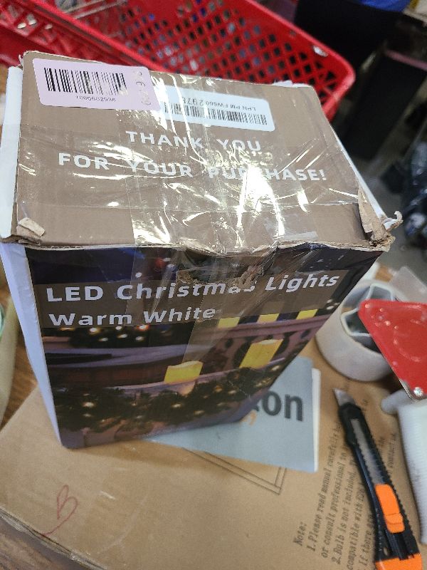 Photo 1 of 1500 LED 470FT Christmas String Lights, 12 Modes and Timer Memory Dimmable, Plug in Outdoor Waterproof Clear Wire Twinkle Fairy Light for for Xmas Yard Tree Wedding Party Outside Decor (Warm White)