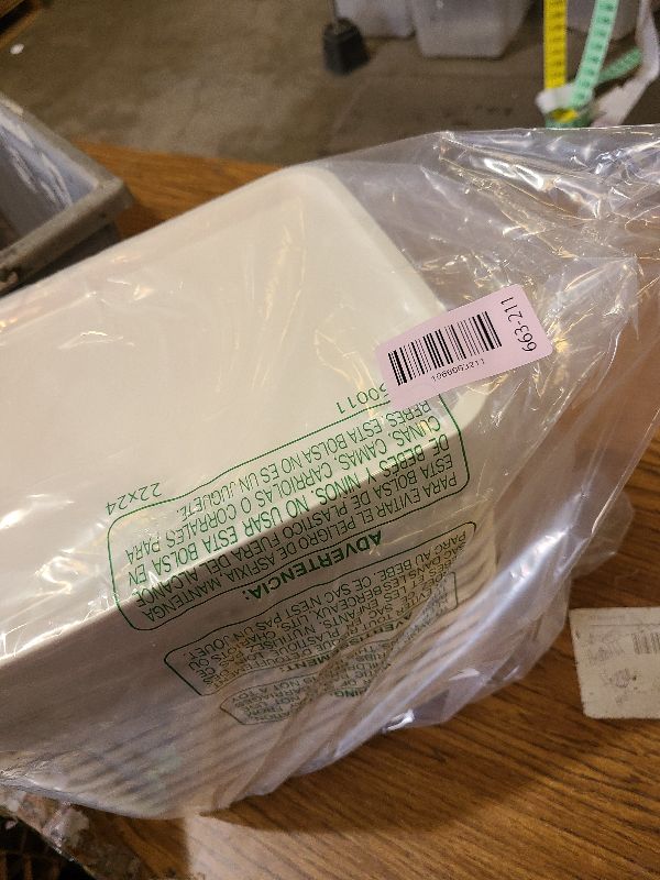 Photo 1 of 10 Pack Plastic Storage Bins with Lids, Stackable Plastic Storage Baskets for Organizing with Handles, Organizer Bins with Labels for Room, Craft, Containers for Pantry Organizers and Storage