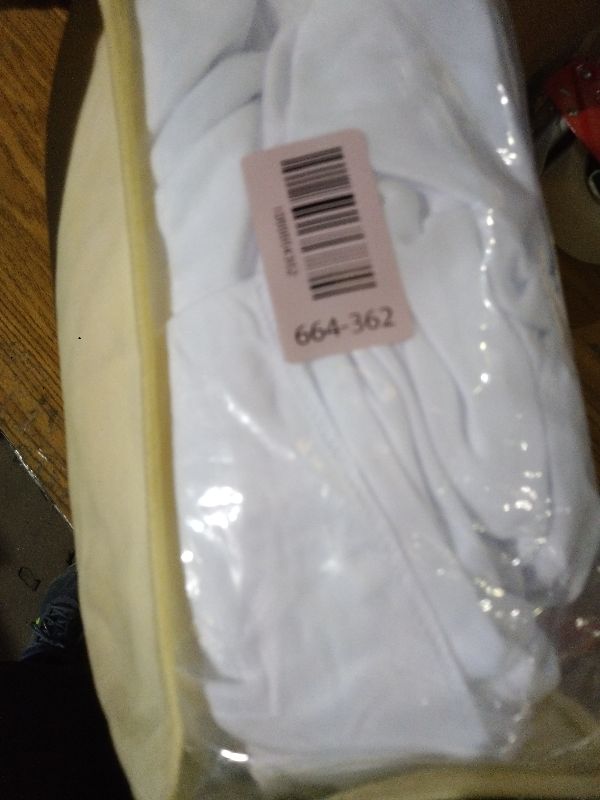 Photo 1 of 2 Pack White Spandex Round Tablecloths for 60 inch Tables, Stretchy Fitted 5FT Round Table Clothes,Wrinkle Free Table Cover with Skirt for Wedding Party Dining Banquet Graduation Decorations