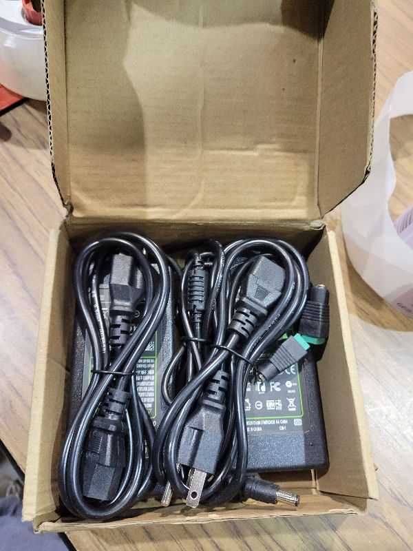 Photo 1 of 2 Pack HZHFCB 24V 6A 144W Power Supply Adapter AC Power Adapter Supply AC/DC Adapter 100V~240V AC to DC Converter for 5050 3528 LED Strip Light 3D Printer CCTV Camera LCD Monitor