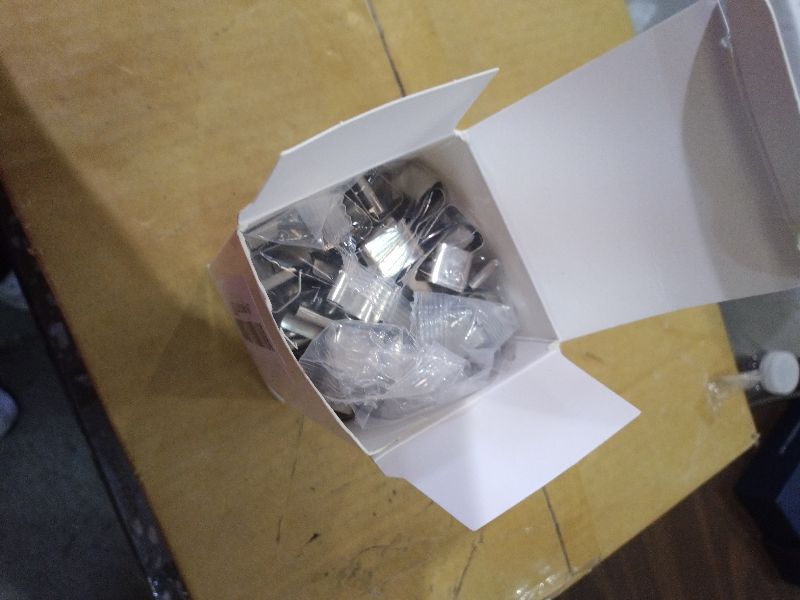 Photo 1 of 100 Pcs Lights Gutter Hook Clips for Hanging Outdoor Holiday Galvanized Lights Roof Hooks Christmas for Outside String Gutter Hangers Outdoor Seasonal Lighting for Halloween Xmas Decor (14 x 11 mm)