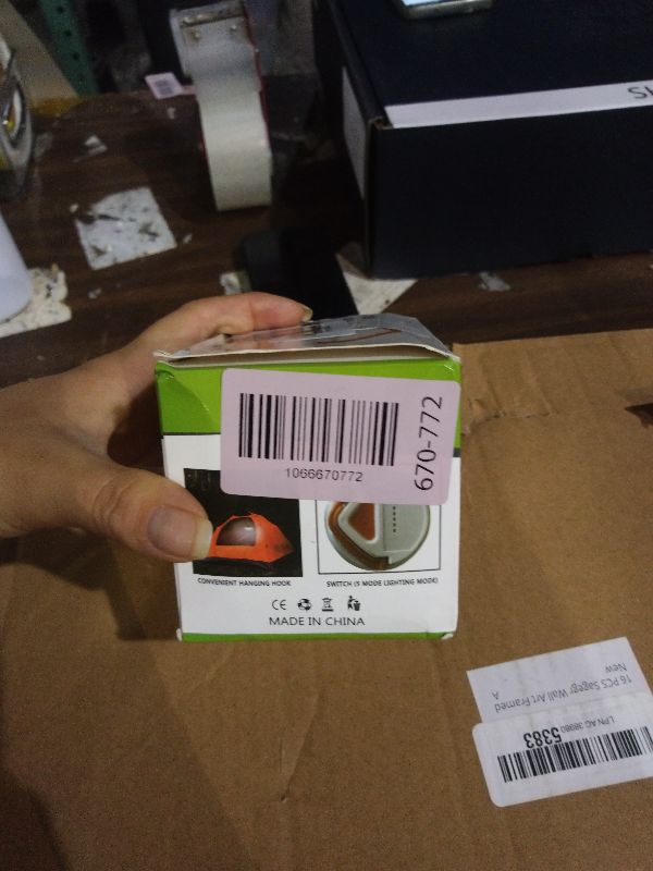 Photo 1 of 2 Pack LED Camping Lantern ,Portable Tent Light with Retractable Hook and 5 Light Modes,Best for Adults and Kids