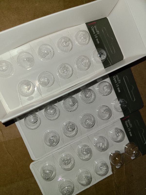 View 2 of (Open Vent 10mm) Hearing Aid Domes for Oticon Minifit, Oticon Ear Caps Replacements Parts AccessoriesDomes for Oticon Hearing Aid Supplies Cleaning Kits(30 Pcs)