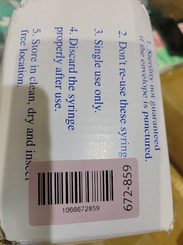 Photo 1 of 1ml Syringes with 27Ga 1/2Inch Disposable Luer Lock Lab Tools, Individually Sealed Packed 100Pack