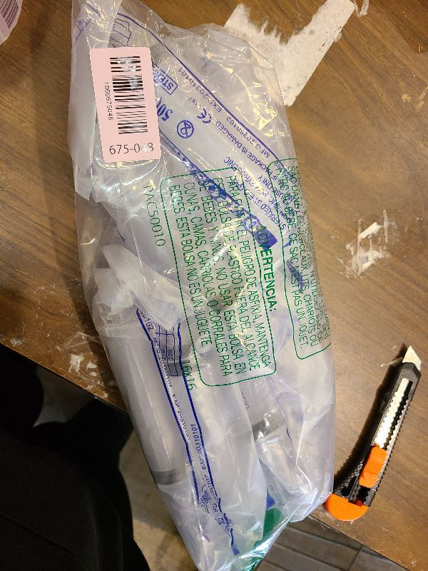 Photo 1 of 10 Pack 60ml Syringes Without Needle, Sterile & Individually Sealed, Large Plastic Syringes for Liquid, Precise Measuring for Pet Feeding, Scientific Labs & Dispensing