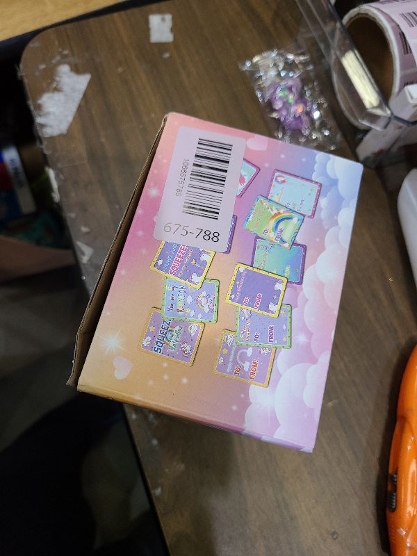 Photo 1 of 24 Packs Valentines Day Cards for Kids School with Unicorn Squeeze Toys, Valentines Day Gifts for Kids with Unicorn Valentines Cards, Ideal Valentine Party Favor School Classroom Prizes for Boys Girls