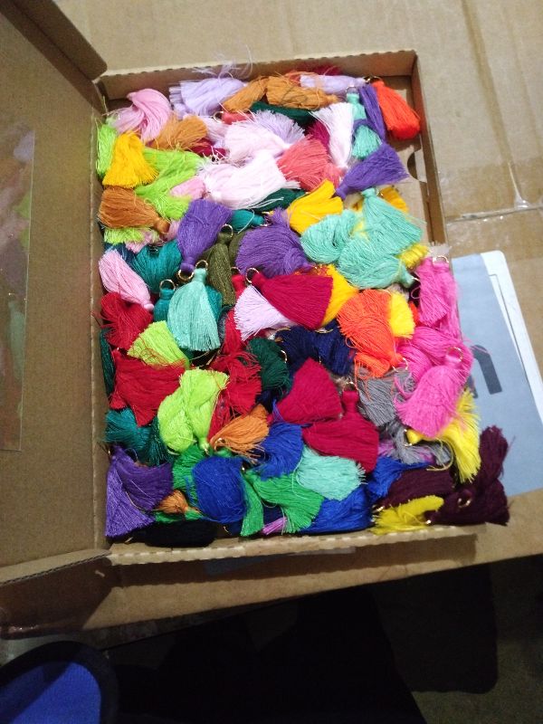 Photo 1 of 180PCS 30 Colors 3.5CM Multi-Color Mini Tassels Tiny Craft Tassels for Earring Jewelry Making Keychain Tassel Charms Bag Charms Pendant Handmade DIY Accessories(1.44Inch)