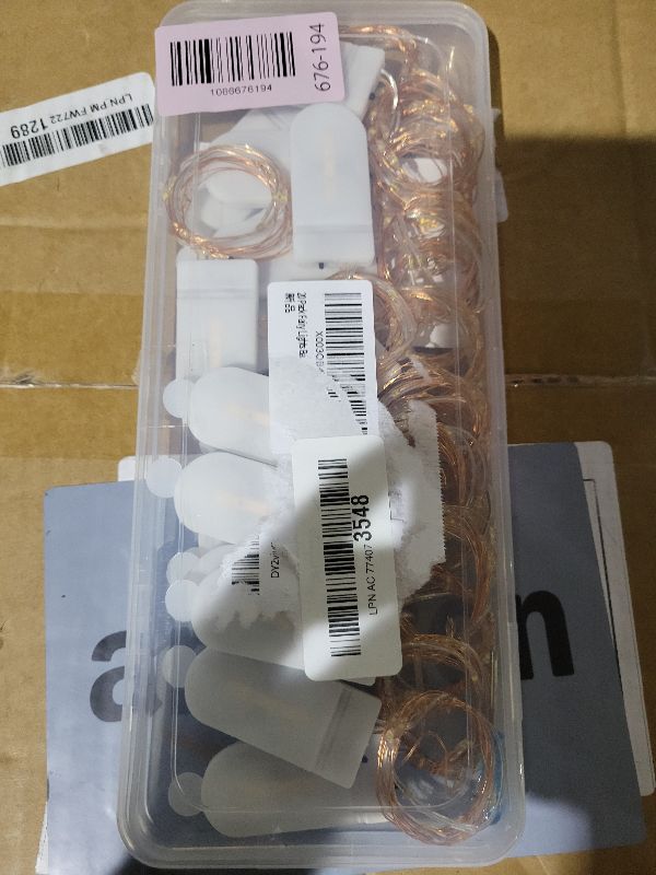 Photo 1 of 20 Pack Fairy Lights Battery Operated, 3.3ft 20 LED Mini String Lights Twinkle Lights Copper Wire Firefly Starry Lights for Mason Jars Wedding Party Christmas Centerpiece Table Decorations, Warm White