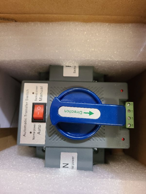 Photo 1 of 110V 63A 2P Automatic Transfer Switch, Dual Power Automatic Transfer Switch 50HZ/60HZ, Generator Changeover Switch