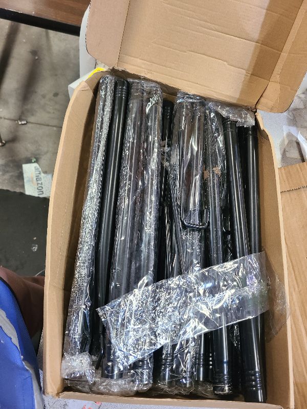 Photo 1 of 10Ft String Light Poles 4 Pack,Light Poles for Outside Lights,Outdoor with Fence Brackets Hanging Lights,Metal Stand Deck Patio Backyard