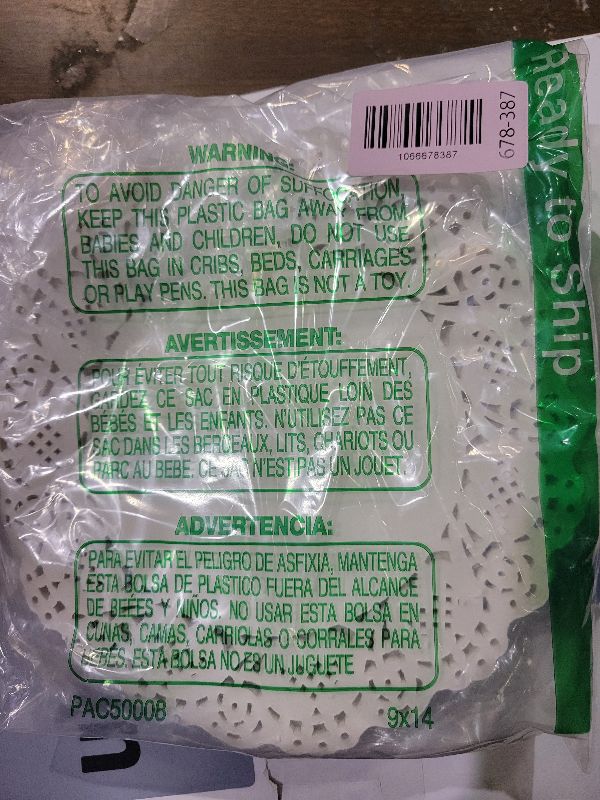 Photo 1 of 100 Pcs Round Paper Doilies Assorted Sizes 4.5/5.5/6.3/8.3 Inch White Paper Placemats Lace Cupcake Liners Disposable Doily Greaseproof Dessert Plate Mats for Party Table Craft Cakes Desserts Tableware