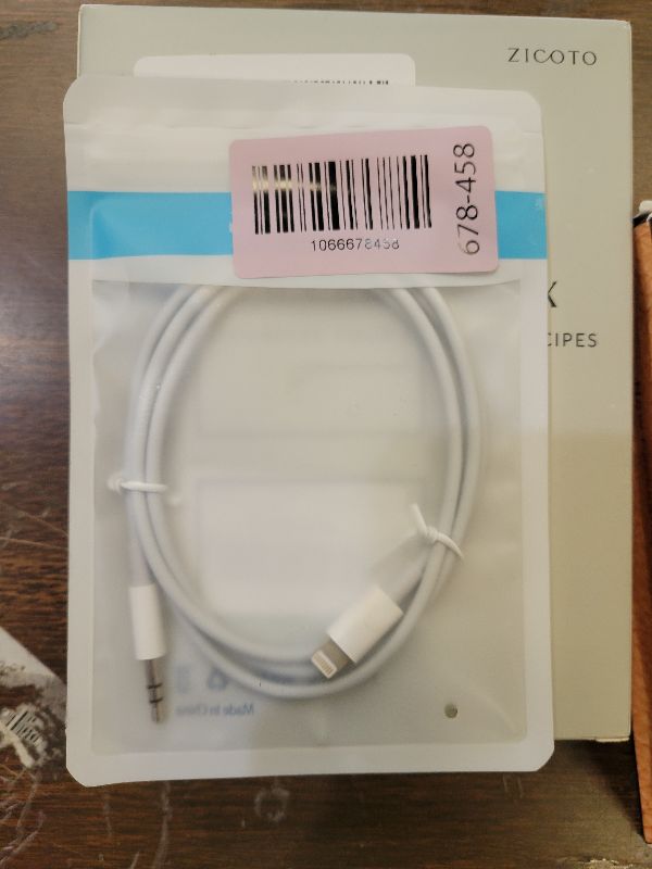 Photo 1 of (Apple MFi Certified) iPhone AUX Cord,Lightning to 1/8 Inch Audio Cable,3.3ft, Headphone Jack Adapter Male Aux Stereo Audio Cable Compatible for iPhone 14/13/12/11/XR/X/8/7 (White)